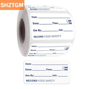 [COD] SHZTGM สติกเกอร์ติดห้องครัวติดตู้เย็น500ชิ้น ม้วนฉลากบอกวันที่เก็บอาหาร