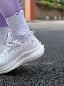 Qiaodan Rain Women Running Shoes Lightweight Waterproof Leather-Upper QXB022254233