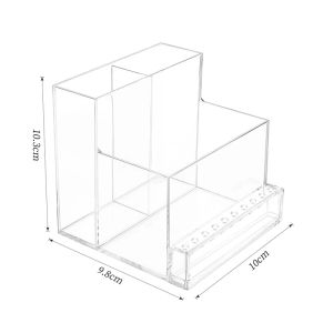 Acrylic Nail Drill Machine And Nails Drill Grinding Bit Holder Stand Organizer Storage Manicure Display Box Display Nail Tools Box