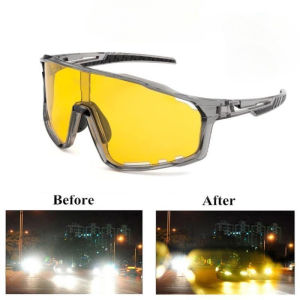 Male and female day and night driving glassesanti glareanti headlight exposure dust-proof glasses
