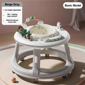 Versatile Baby Walker with Musical Toys - Features Silent Wheels Anti-Tip & Anti-Pinch Design Converts to Block Activity Table for Toddlers