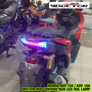 ADV 150 ADV 160 DOCTOR APP CONTROL RGB LED 256 MODE TAIL LAMP LAMPU BELAKANG EKOR TAILLIGHT