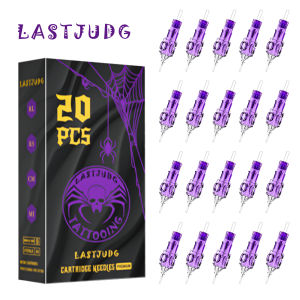 LASTJUDG 20Pcs/box Professional #10 Standard Assorted Tattoo Needles Disposable 0.3mm Tattoo Cartridge Needles for Artists Safe and Reliable for Precision Tattooing