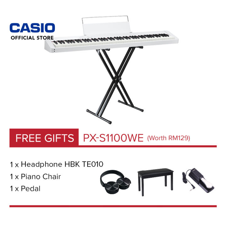 [PRE-ORDER] CASIO Privia Digital Piano PX-S1100WE White (ProPortable ...