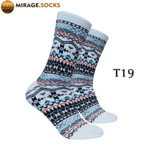 Kaos Kaki Motif Pattern Tribal (4LAYER BENANG) No. T19
