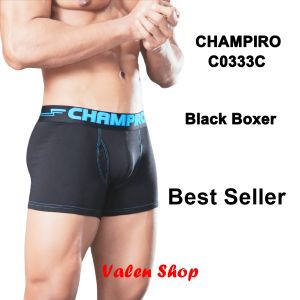 Champiro C0333 Celana Dalam Boxer Pria BlackBoxer isi 3 pcs