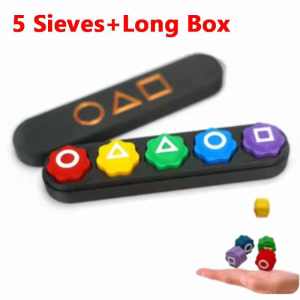 Pinball Korea Traditional Gonggi Jack Game Set - 5PCS Stone Pebbles Finger Exercise Toy for Stress Relief Fun Party Activity