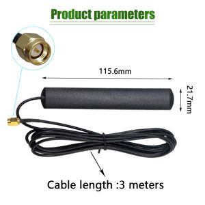 Amongspring 2G3G4G GSM 2.4GWIFI Antena Lem Strip Patch SMA Male Konektor Kabel Perekat Udara Untuk Mobil Kendaraan Baru