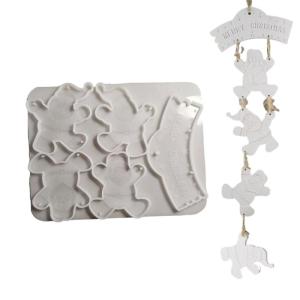 Dễ dàng để demold khuôn silicon cho đồ trang trí Giáng sinh crafting đồ treo trang trí khuôn mẫu trang trí nội thất thạch cao khuôn