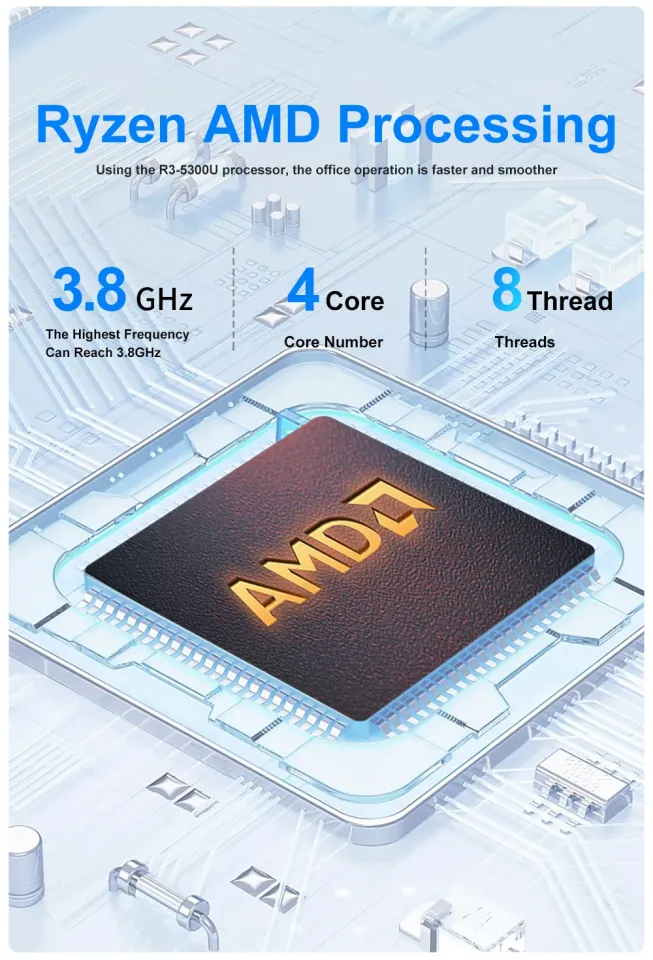 GenMachine Ryzen 3 5300U ベアボーン Win11 Pro GenMachine AMD Ryzen