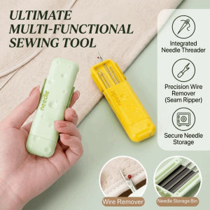 DIY Hand Sewing Tool 3 in 1 Multifunctional Needle Thread Seam Ripper Easy Grip Threading Tool Sewing Accessories Tool for Elderly Users