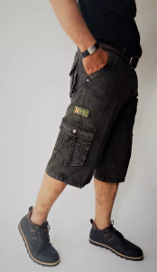 celana cargo pendek 39-44 bahan jeans