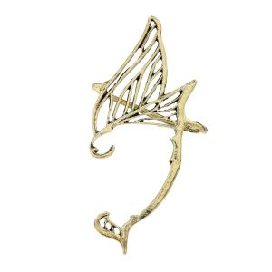 BEAUTYLADIES Antique Gold Color Elf Ear Clip Alloy Korean Style Ear Cuff Goth Jewelry Accessories Single Side Earrings Carnival