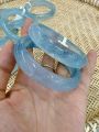 [HÀNG XỊN TỰ NHIÊN CÓ KIỂM ĐỊNH] VÒNG TAY ĐÁ AQUA MARINE THIÊN NHIÊN XANH NGỌC SIZE 55 - 62 BẢN HẸ -  NGUYÊN KHỐI CÓ GIẤY KIỂM ĐỊNH CHẤT LƯỢNG ĐÁ HÌNH CHỤP THẬT TỪ PHÚC AN STORE. 