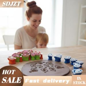 SDJZT 12 chiếc Khuôn in đất sét hình chim và trái tim Bộ khuôn nhựa dành cho gốm sổ lưu niệm làm thiệp — Tương thích với đất sét polymer sáp và nhựa resin
