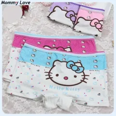 Mml 4pcs Kids Cotton Panties Hello Kt Girls Underwear Briefs Cute