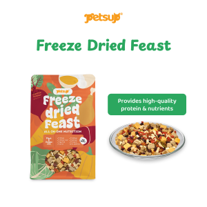 Petsup Freeze Dried Feast 400g Real Meat Vegetable Mix Meal Topper High Protein Healthy Daily Snack for Dogs & Cats