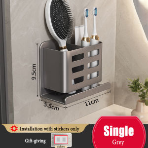 YT Electric Toothbrush Holder Storage Wall Mounted Shaver Storage Waterproof and Rust-proof