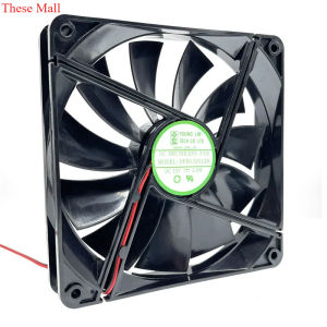 These Mall Replace DFB13512H 135mm PSU Chassis Cooling Fan DC 12V 0.28A 1800RPM 13525  135X135X25mm 2 Wires Dual Ball Bearing