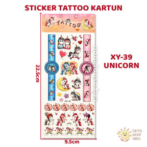TAIYO Sticker Kartun Tattoo Temporary Karakter kartun Anak Stiker Cute Aksesoris Fashion Hadiah Ultah Toys Kids