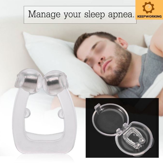 Keep Working Nose Clip Magnetic Anti Snoring Nasal Dilator with Storage ...