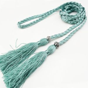 COUPLECOL Trang trí Phụ nữ Đầm Dây thắt lưng Cây cung Dây dệt Dây chuyền thắt lưng Dây thắt lưng Thắt lưng bện Thắt lưng tua rua
