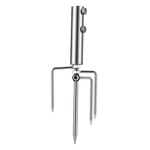 Ô câu cá Neo cát thép không gỉ ô dù bãi biển đứng parasol Chân đế cho bãi cỏ bãi biển câu cá Windproof