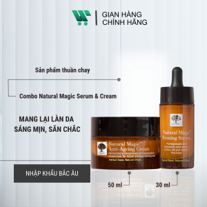Combo New Nordic Natural Magic Firming Serum [50ml] & Natural Magic Anti - Ageing Cream [30ml]: Giúp làn da sáng min săn chắc.