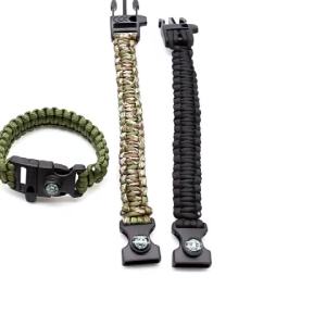 Paracord Bracelet Multifunctional Woven Bracelet Seven-Core Paracord Outdoor Survival Emergency Wrist Rope Bracelet Wilderness Adventure