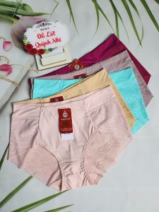 Combo 5 Và 10 Quần Lót Nữ Thun Lạnh Phối Ren Cao Cấp Chất Mềm Mịn Thoáng Mát Không Lộ Đường May Size 50 - 63 Kg [3255]