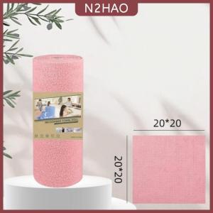 N2HAO 1 cuộn 20 chiếc khăn lau sợi nhỏ Khăn lau không xơ có thể tái sử dụng cho nhà bếp khăn bếp siêu thấm khô nhanh