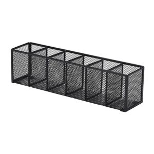 TIMES LORD Modern Mesh Desk Organizer 3/4/5/6 Grids Metal Pen Storage Box Simple Large Capacity Desk Display Holder Office Use
