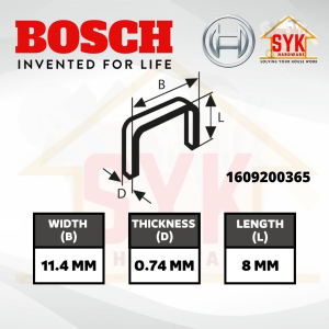 SYK Bosch (1000Pcs) Type53 6mm & 8mm Big Stapler Bullet Heavy Duty Nail Stapler Gun Ubat Stapler Besar