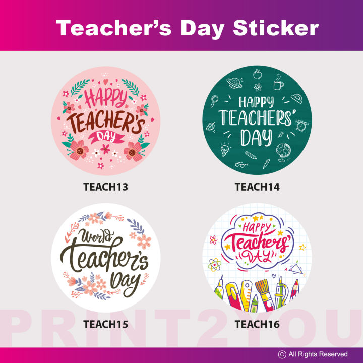 Teacher Day Sticker Mirrorkote sticker 教师节贴纸 | Lazada