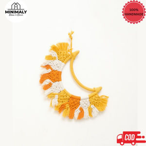 MINIMALY18 Hiasan Dinding Wall Hanging Bulan Hiasan Dinding Macrame Dekorasi Dinding Hiasan Kamar