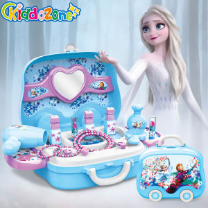 KiddoZone Frozen Pretend Play Makeup Beauty Salon Set for Little Girls