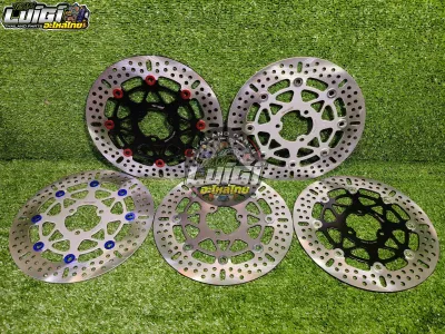 MAX SPEED CNC FLOATING DISC 260MM 3 HOLES WITH BRACKET MIO I 125 / MIO SOUL 125 GT MADE IN THAILAND