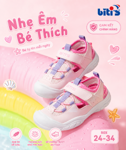 Giày Thể Thao Bé Gái Bitis Basic  BSG011600 (size 24-34)