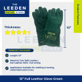 Hercules Full Leather Gloves (Green) 13" by Leeden Online Store. 