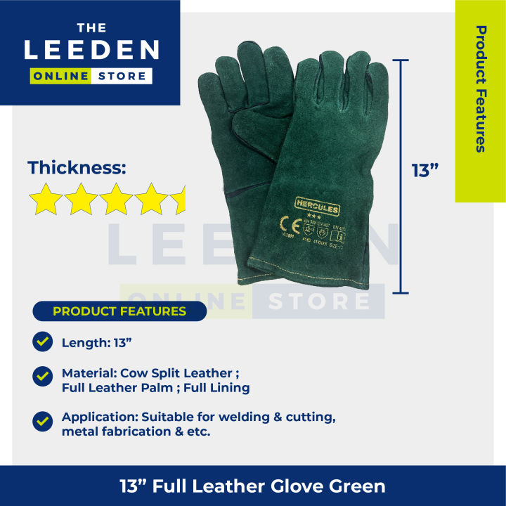 Hercules%20Full%20Leather%20Gloves%20(Green)%2013"%20by%20Leeden%20Online%20Store%20-%20Image%206