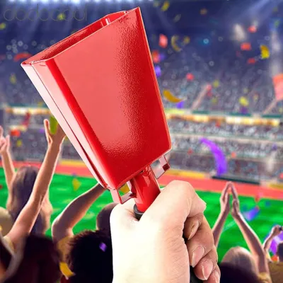 Dodocool HUIOP Powerful Cow Bell Sound Shake to Produce a Loud Sound with Extended Vibration and a Lasting Metal Cowbell Sturdy Construction Comfortable Handle Design Soft Wrist