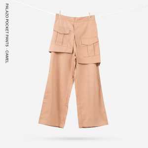 ZAYIDA - Bess Palazo Pocket Pants Celana Kulot wanita kekininan terbaru 2023