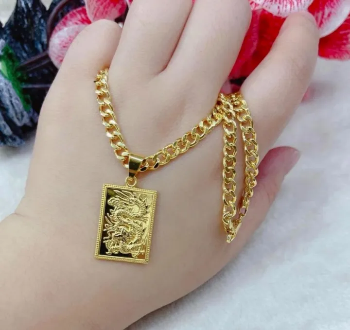 18K%20Bangkok%20Goldmix%20Necklace%20with%20Lucky%20Dragon%20Pendant%20-%20Image%204