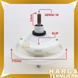 GEAR BOX MESIN CUCI SHARP 2 TABUNG UMUM | GEARBOX | GIRBOX | GERBOX SHARP ORIGINAL