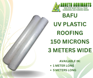 ARNETH BAFU UV PLASTIC ROOFING 150 200 MICRONS - FOR GREENHOUSE AGRICULTURE AND GARDEN RAIN PROTECTION