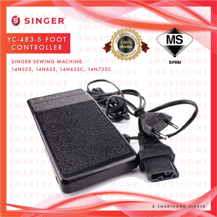 Singer YC4835 Original Foot Controller For Singer Sewing Machine Lazada