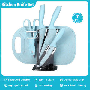 Kitchen Knife Set  Japan Original Stainless Steel  7PCS Non-Stick Kitchen Knife  And  Scissors Set  Cooking Knife Sets
