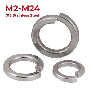 316 Stainless Steel Elastic Gasket M2 M2.5 M3 M4 M5 M6 M8 M10 M12 M14 M16 M18 M20 M22 M24 Ring Split Spring Lock Washer