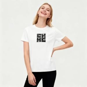 CHCH Summer Womens T-shirt Casuals Basic Fashionable Solid Lady Short Sleeve Loose Luxury Brand Tops Shirts Tops2026