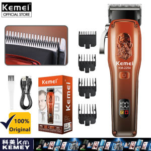 Kemei KM-2254 Hair Clipper for Men Adjustable Electric Hair Cutting Machine Digital Display Professional Hair Trimmer